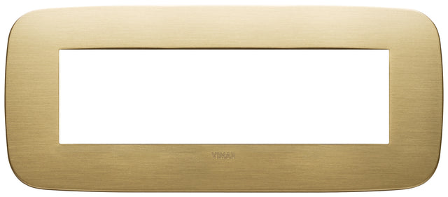 Vimar Arke Round Plate 7M Metal Brushed Brass