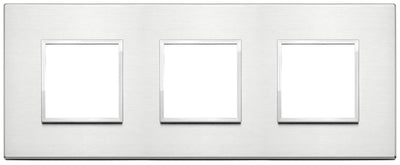 Vimar Eikon Evo Plate 6M (2+2+2) 71MM Brilliant Aluminium