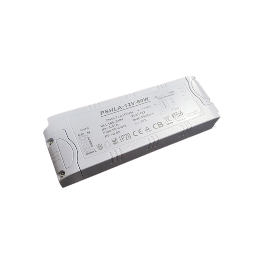 Thinkwise PSHLA-12V-80W Triac Dimmable Power Supply - 80W 12V 6.66A -  Screw Terminal