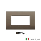 Vimar Arke Classic Plate 4M Aluminium Dark Bronze