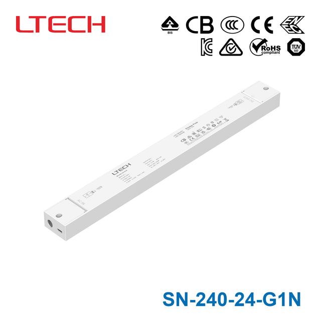 Ltech SN-240-24-G1N 240W 24VDC CV LED Driver 10A