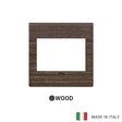 Vimar Eikon Exe Plate 3M Wood Eucalyptus - British Standard