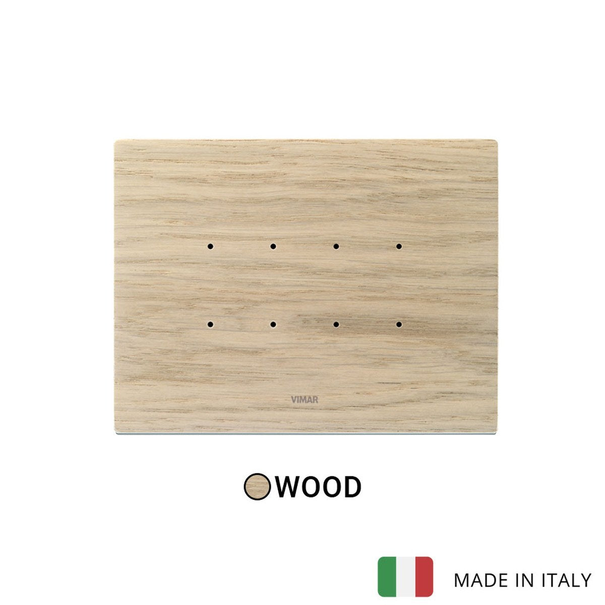 Vimar Eikon Tactil Plate 4M Wood White Oak
