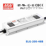 Mean Well ELG-200-48B Power Supply 200W 48V - Dimmable 4.16A