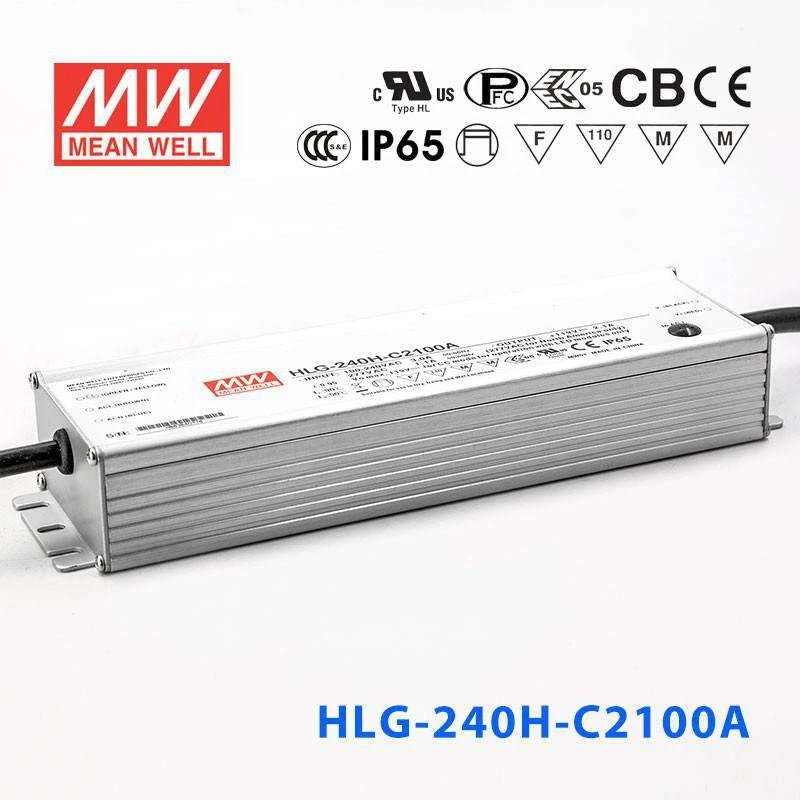 Mean Well HLG-240H-C2100AB Power Supply 249.9W 2100mA - Adjustable and Dimmable