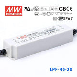 Mean Well LPF-40-20 Power Supply 40W 20V 2A