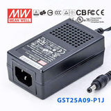 Mean Well GST25A09-P1J Power Supply 23W 9V 2.55A