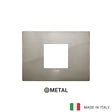Vimar Arke Classic Plate 2centrM Metal Brushed Inox