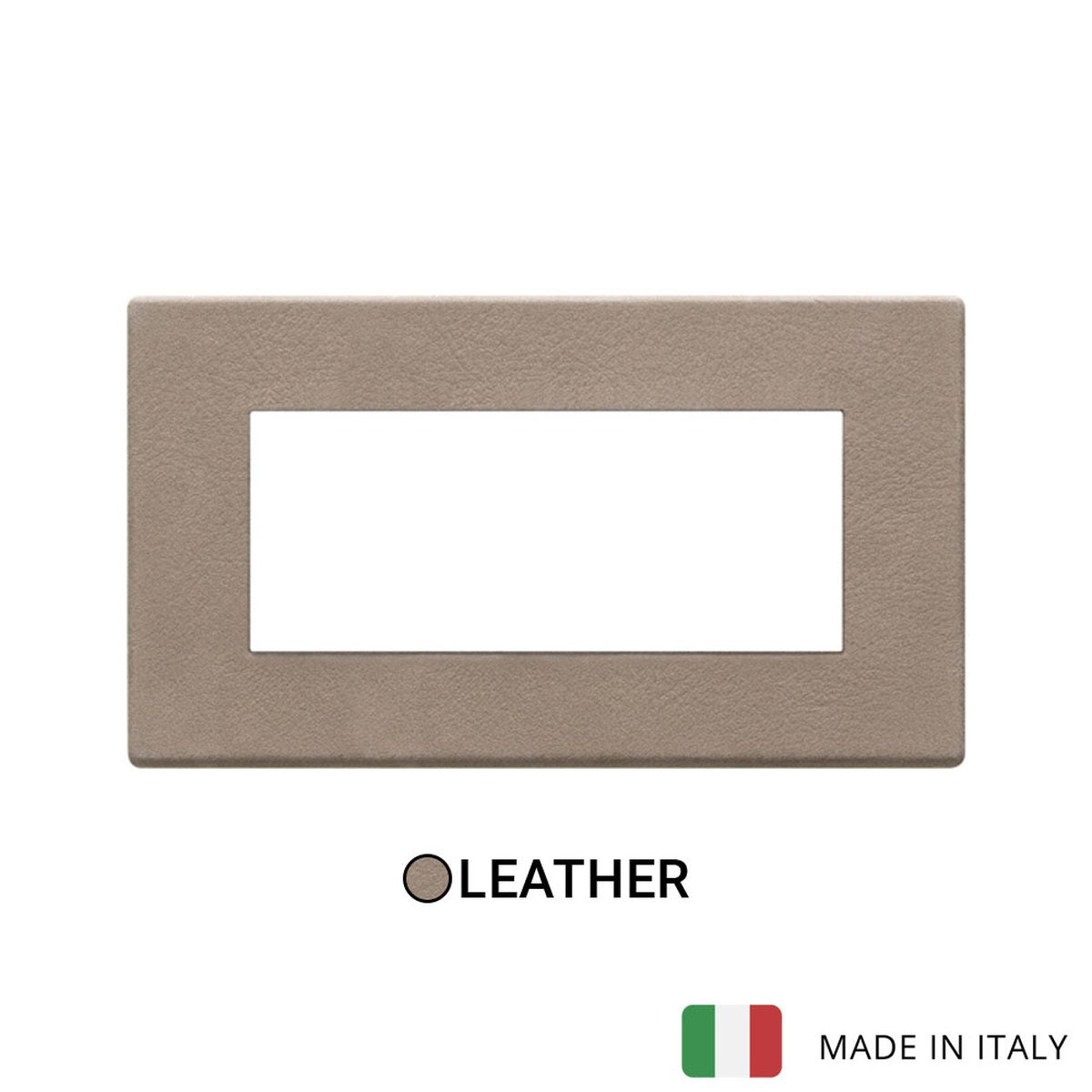 Vimar Eikon Exe Plate 3M Leather Brown