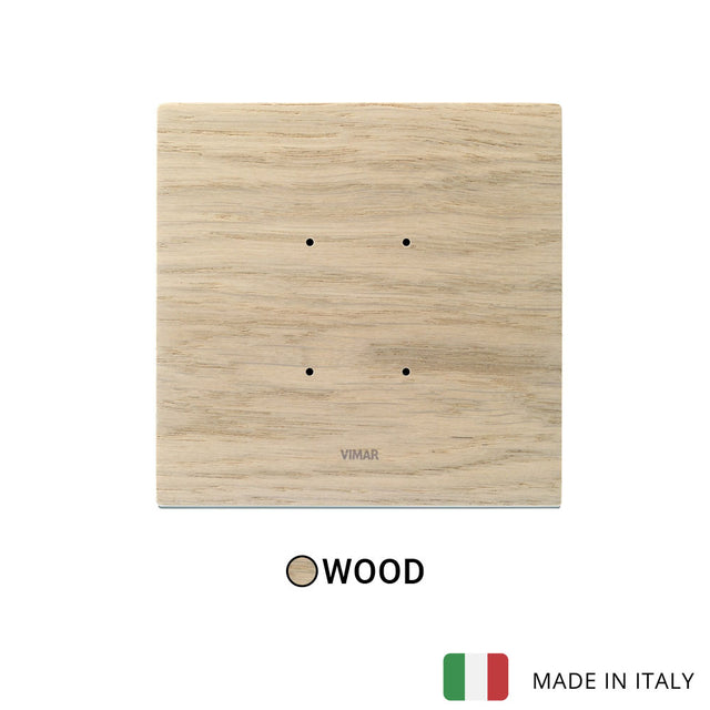 Vimar Eikon Tactil Plate 2M Wood White Oak