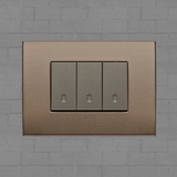 Vimar Arke Metal 3 Gang switch - Dark Bronze - 16A - PHOTO 1