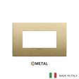 Vimar Arke Classic Plate 4M Metal Brushed Brass