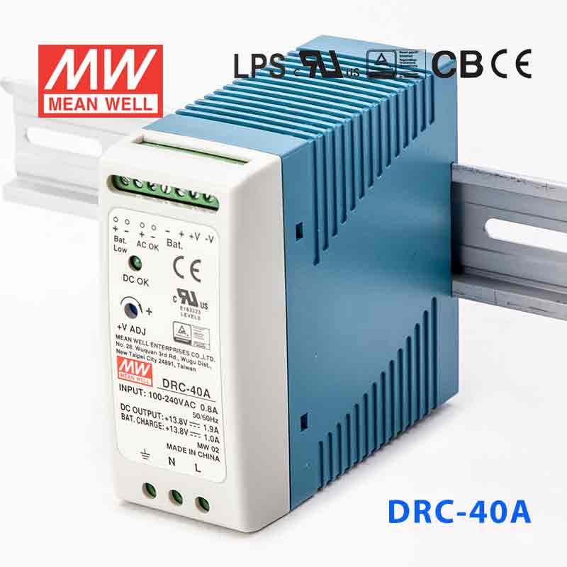 Mean Well DRC-40A Power Supply 40.02W 13.8V