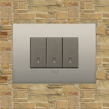 Vimar Arke Metal 3 Gang switch - Matt Champagne - 16A - PHOTO 6