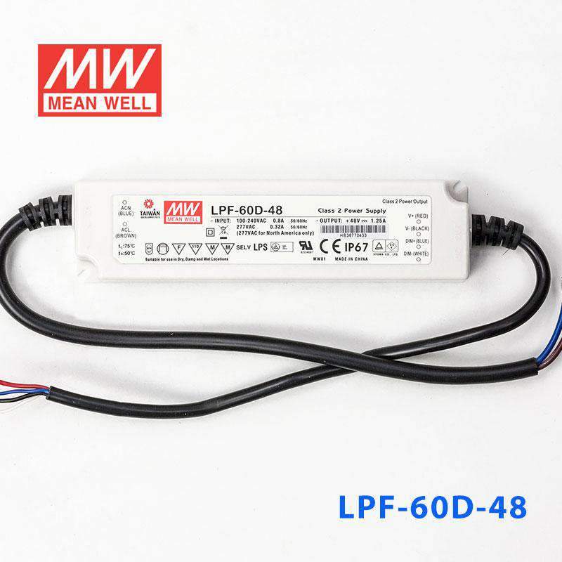 Mean Well LPF-60D-48 Power Supply 60W 48V - Dimmable 1.25A - PHOTO 2