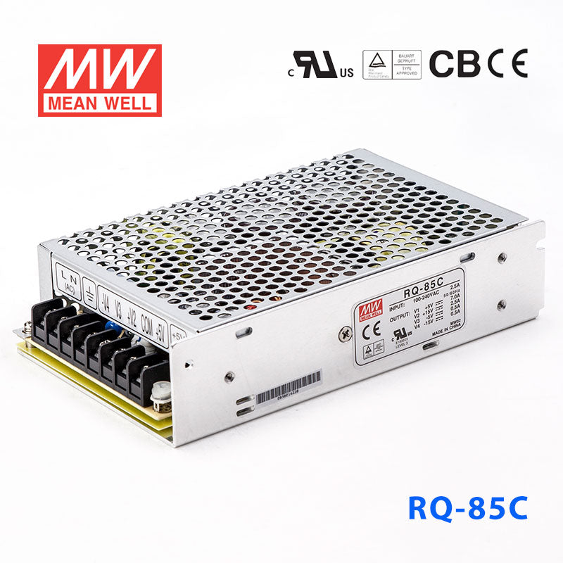 Mean Well RQ-85C Power Supply 85W 5V 15V -5V-15V