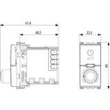Vimar Arke RGB Rotary Dimmer 230V Aluminium - PHOTO 1
