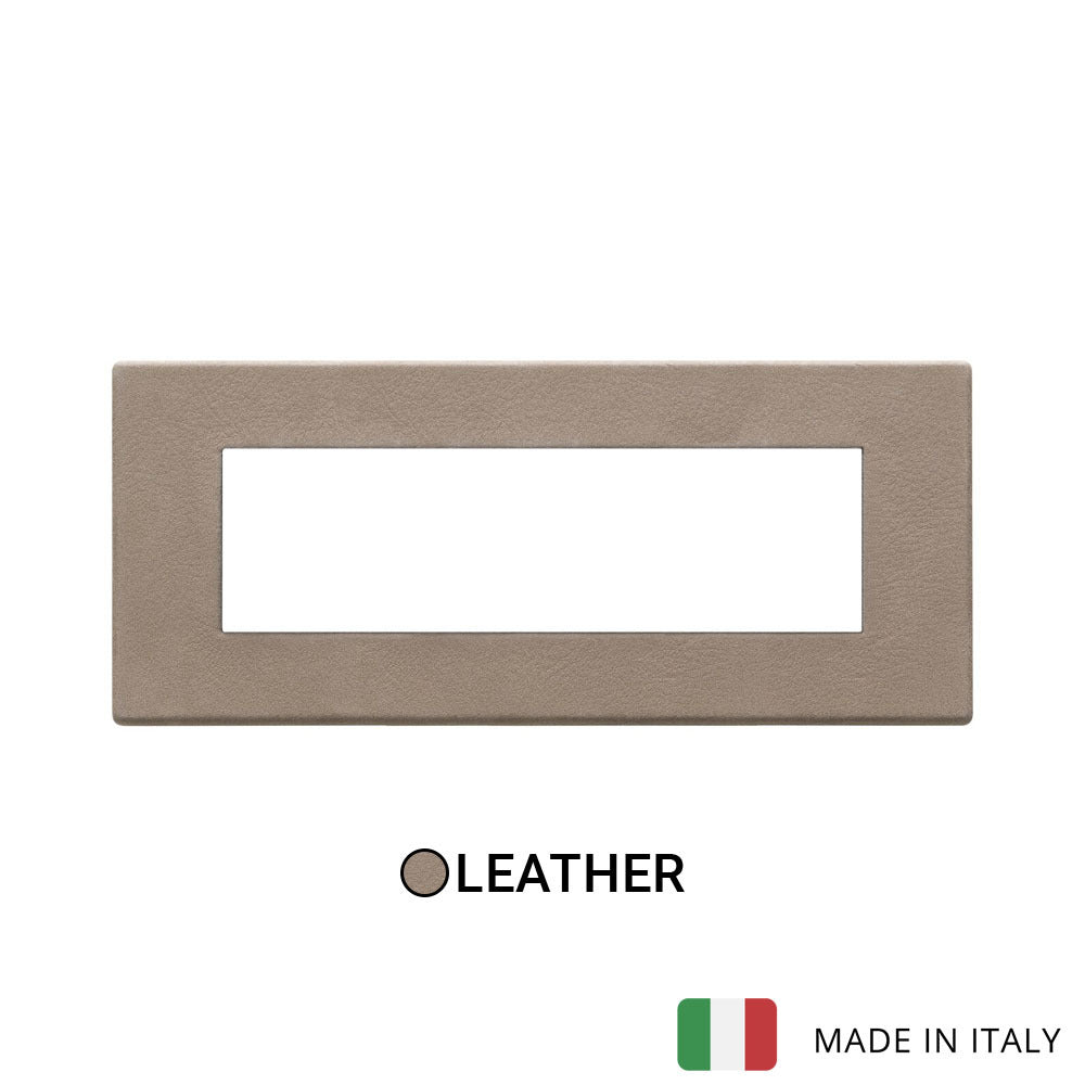 Vimar Eikon Exe Plate 7M Leather Brown