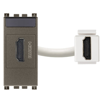 Arke HDMI Outlet Socket Connector White