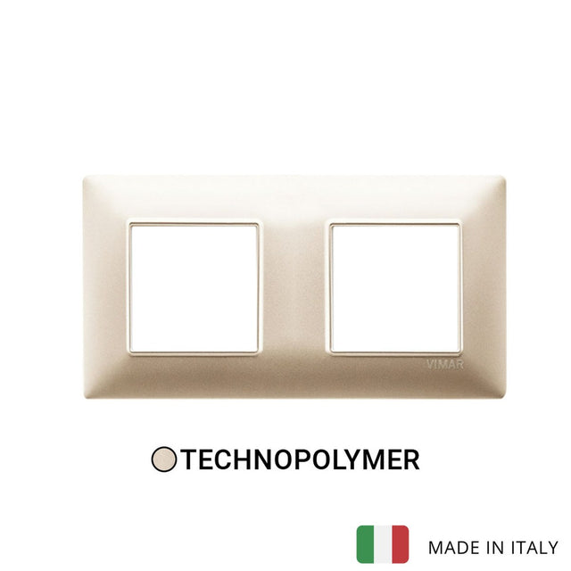 Vimar Plana Plate 4M(2+2) 71mm Technopolymer Matt Champagne