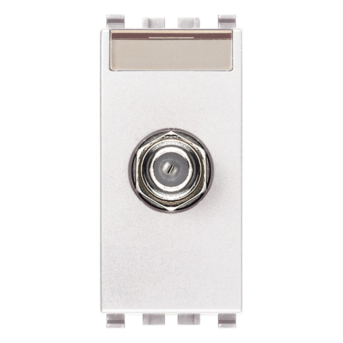 Eikon F Type Female Socket Connector White