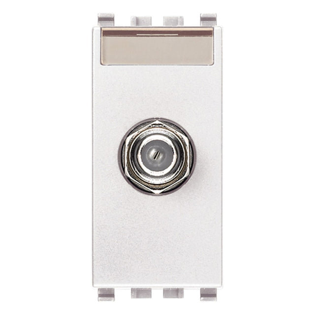 Eikon F Type Female Socket Connector White
