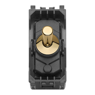 Vimar Eikon 1P NO 10A Push Button Vintage Gold