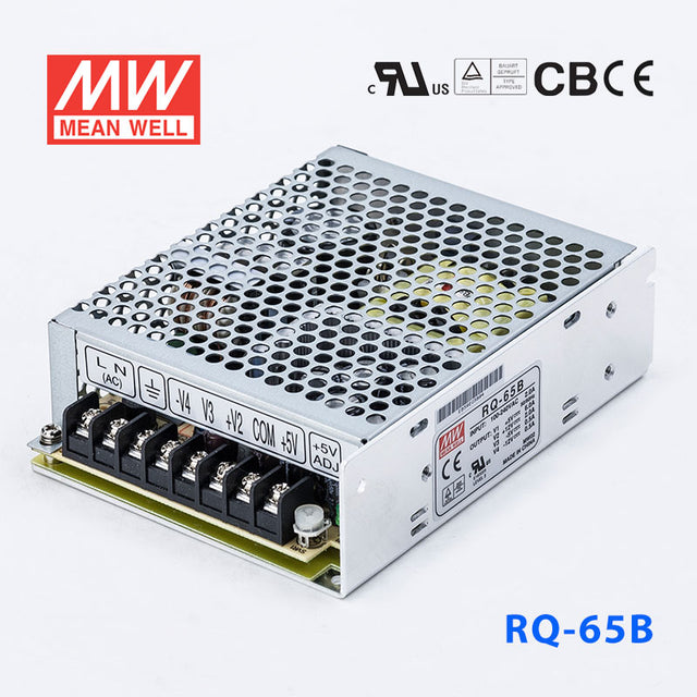 Mean Well RQ-65B Power Supply 65W 5V 12V -5V -12V