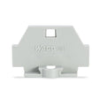 Wago 261-361 End Plate with Fixing Flange Gray