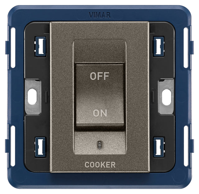 Arke 2P 45A 1-Way Cooker Switch 3M Grey