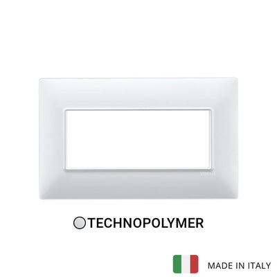 Vimar Plana Plate 5M BS Technopolymer White