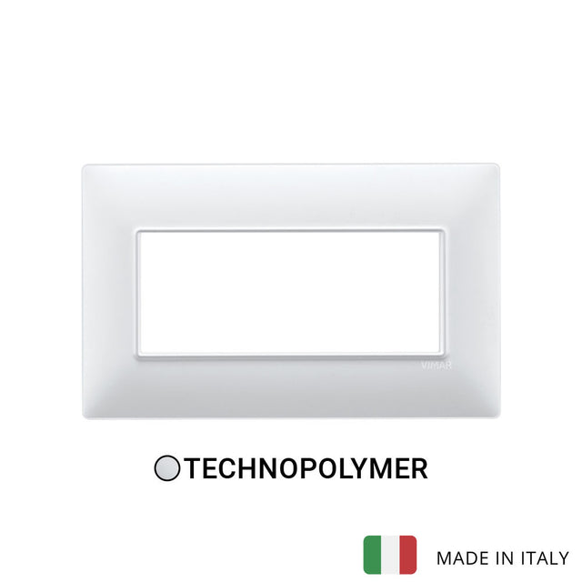 Vimar Plana Plate 5M BS Technopolymer White