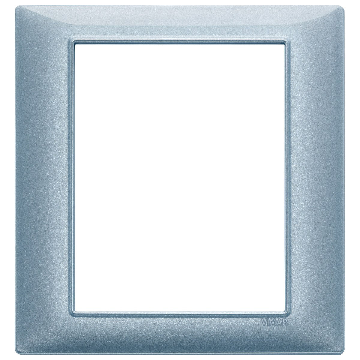 Vimar Plana Plate 8M Technopolymer Metallized Blue