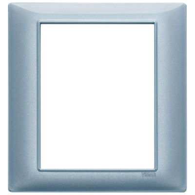 Vimar Plana Plate 8M Technopolymer Metallized Blue