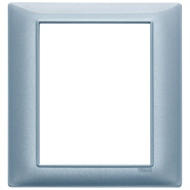 Vimar Plana Plate 8M Technopolymer Metallized Blue