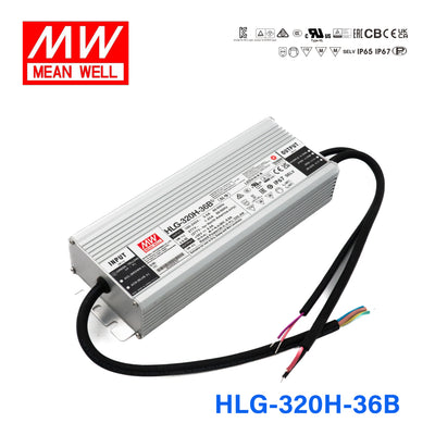 Mean Well HLG-320H-36B Power Supply 320W 36V- Dimmable 8.9A
