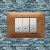 Vimar Plana Wood 3 Gang Switch - Wood Pear Tree - 16A - PHOTO 17