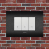 Vimar Arke Metal 3 Gang switch - Matt Graphite - 16A - PHOTO 2