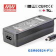 Mean Well GSM60B24-P1J Power Supply 60W 24V 2.5A