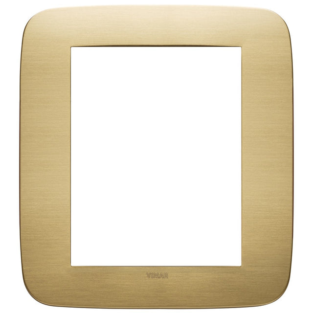 Vimar Arke Round Plate 8M Metal Brushed Brass