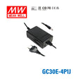 Mean Well GC30E-4P1J Portable Chargers 30W 14.3V 2.09A - Green Adaptor