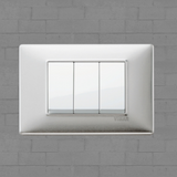 Vimar Plana Metal 3 Gang Switch - Brushed Aluminum - 16A - PHOTO 2