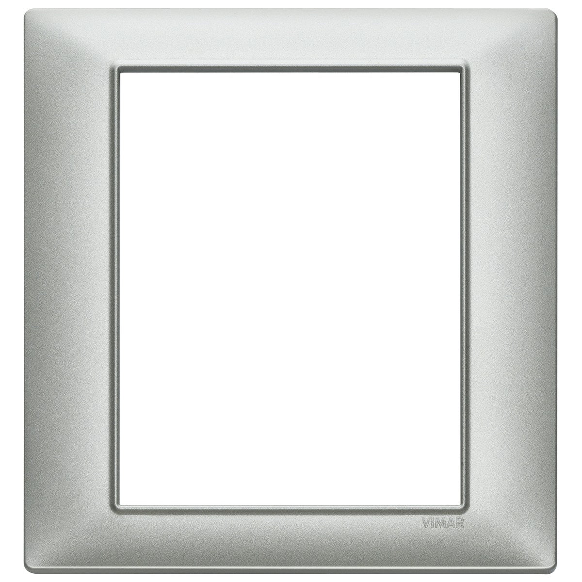 Vimar Plana Plate 8M Technopolymer Matt Silver