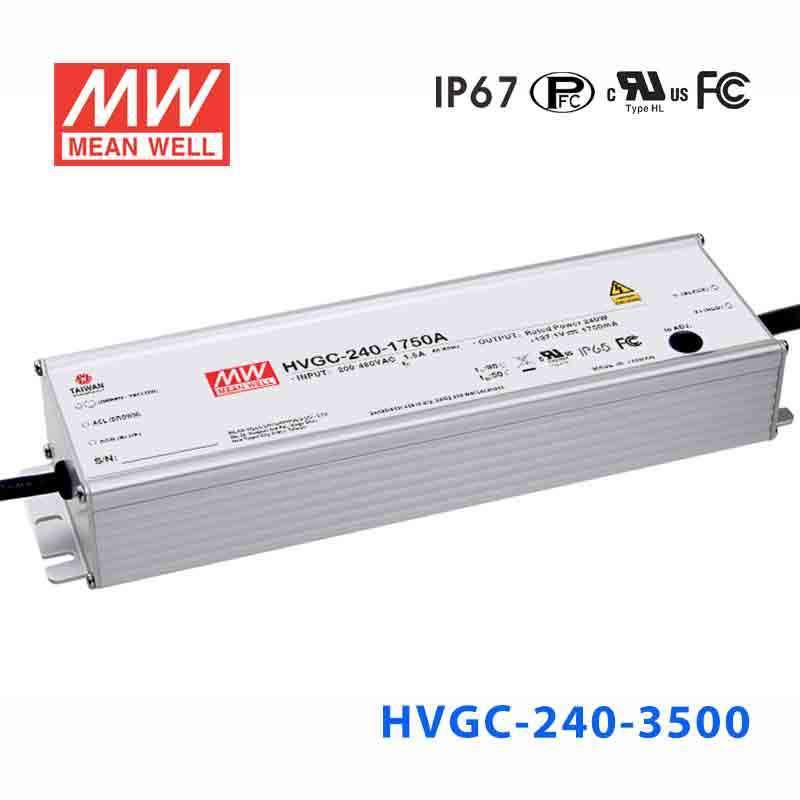 Mean Well HVGC-240-3500A Power Supply 240W 3500mA - Adjustable