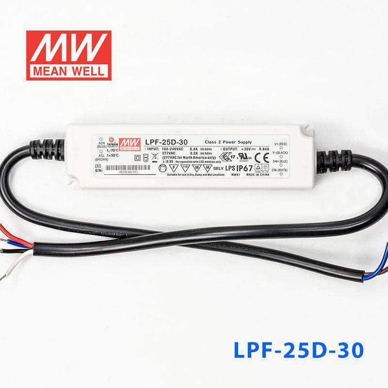 Mean Well LPF-25D-30 Power Supply 25W 30V - Dimmable 840mA - PHOTO 2