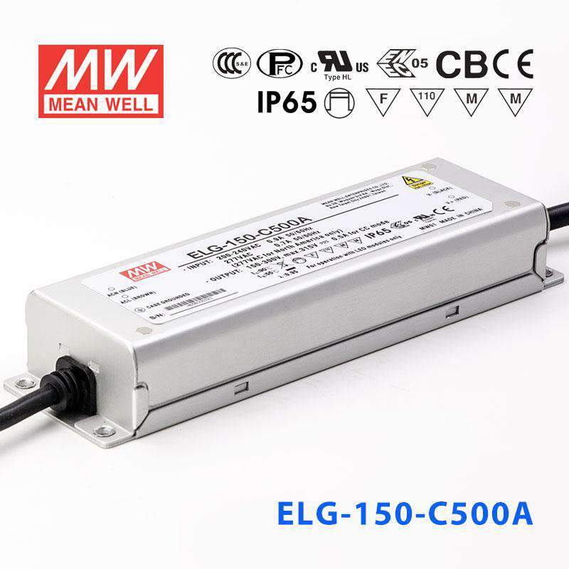 Mean Well ELG-150-C500A Power Supply 150W 500mA - Adjustable