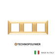 Vimar Plana Plate 6M(2+2+2) 71mm Technopolymer Polished Gold