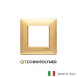 Vimar Plana Plate 2M Technopolymer Matt Gold - Square