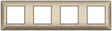 Vimar Plana Plate 8M Technopolymer Bronze