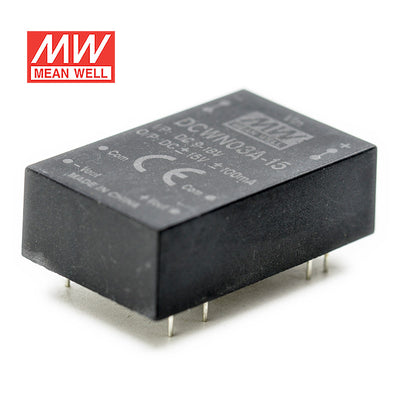 Mean Well DCWN03E-15 DC-DC Converter - 3W 9~18V DC in 15V out 100mA